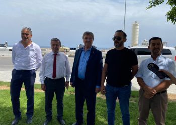 Başbakan Üstel, Alsancak Lapta yolunda incelemelerde bulundu