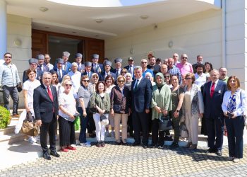 50’nci Yıl Kıbrıs Programı kapsamında KKTC’ye gelen gazi heyeti Büyükelçi Feyzioğlu’nu ziyaret etti