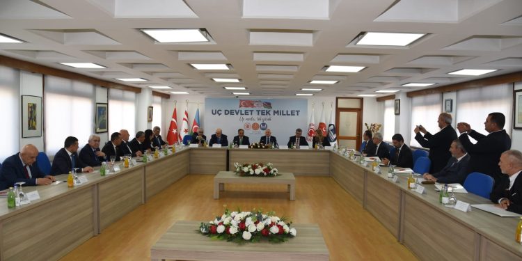 Türkiye Azerbaycan KKTC Parlamentolar Arası Dostluk Grubu başkanları ve heyetleri arasında çalışma toplantısı yapıldı