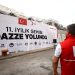 Gazze'ye insani yardım ulaştıracak gemi Mersin'den uğurlandı