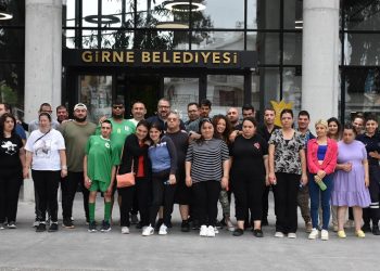 Girne 18 Yaş Üstü Engelli Rehabilitasyon Merkezi öğrencilerinden Şenkul’a ziyaret