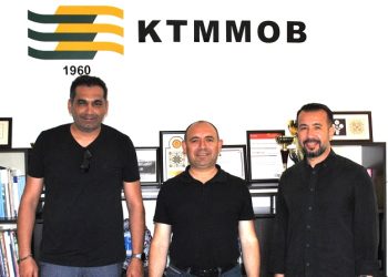 KTMMOB Genel Başkanı Aysal, TMMOB İMO Adana Şube önceki başkanı Kaya ve önceki YK Üyesi Engin ile görüştü