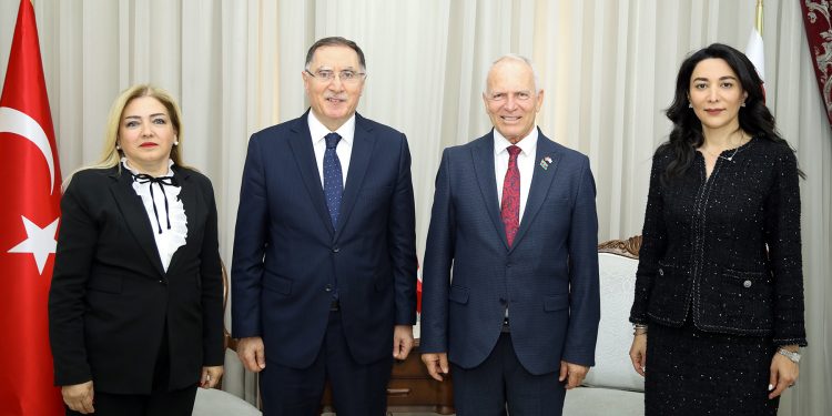 Meclis Başkanı Töre, TC Ombudsmanı Malkoç ile Azerbaycan Ombudsmanı Aliyeva’yı kabul etti