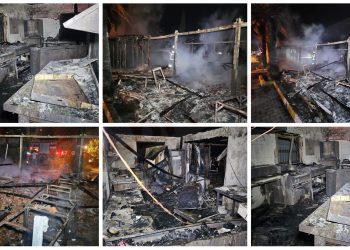 Girne’de restoranda yangın