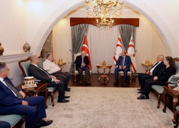 Cumhurbaşkanı Tatar, Milli Mücadele Vakfı Başkanı Gülbahar ve vakıf yönetimini kabul etti