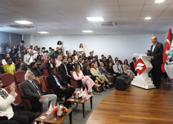 Cumhurbaşkanı Ersin Tatar, UFÜ , Study More ve Alyasin Grup iş birliğinde düzenlenen tanıtım etkinliğine katıldı