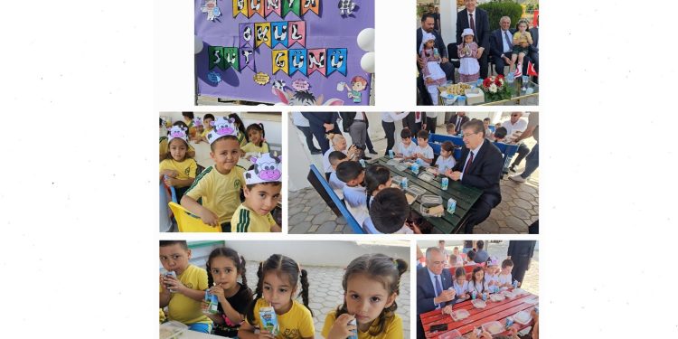 Bugün 21 Mayıs Dünya Süt Günü..Gün kapsamında Başbakan Üstel ile Bakanlar Çavuşoğlu ve Çavuş , Alsancak ve Lapta anaokullarında gerçekleştirilen etkinliklere katıldı