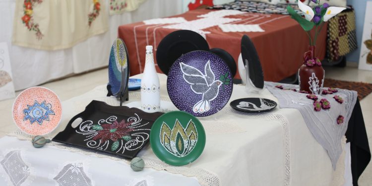 Düzova Köy Kadın Kursu’nun yılsonu sergisi açıldı