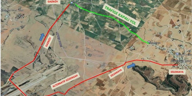 Dilekkaya-Gaziköy arasındaki yol çalışmaları iki gün uzatıldı