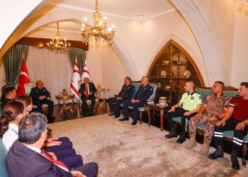 Cumhurbaşkanı Tatar, Polis Genel Müdürü Kuni ve heyetini kabul etti: