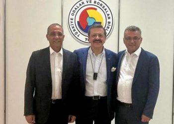 Erhürman, TOBB Başkanı Hisarcıklıoğlu’nu ziyaret etti