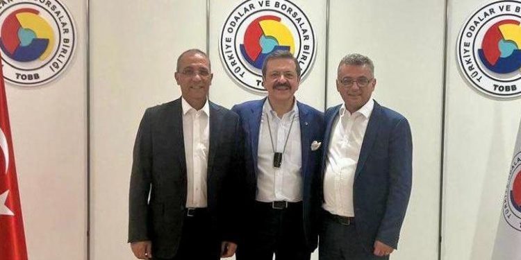 Erhürman, TOBB Başkanı Hisarcıklıoğlu’nu ziyaret etti