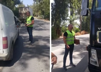 Güzelyurt bölgesinde araç denetimi yapıldı