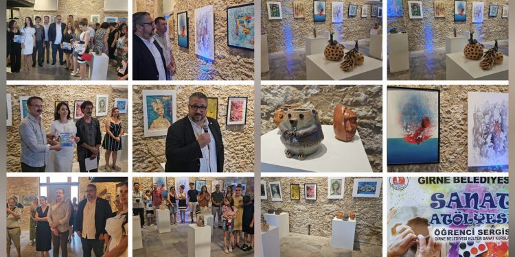 Girne Belediyesi ‘Sanat Atölyesi Öğrenci Sergisi’ açıldı