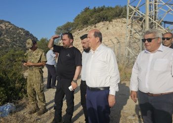 Cumhurbaşkanı Tatar yangın bölgesine gitti