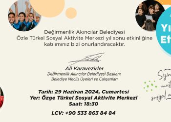 Değirmenlik Akıncılar Belediyesi Özle Türkel Sosyal Aktivite Merkezi yıl sonu etkinliği yapılıyor