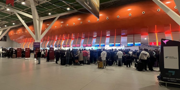 Ercan Havalimanı’nda Kurban Bayramı yoğunluğu… 10 günde 878 uçağa hizmet verilecek