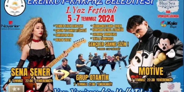 Erenköy-Karpaz Belediyesinin birinci yaz festivali 5-7 Temmuz’da