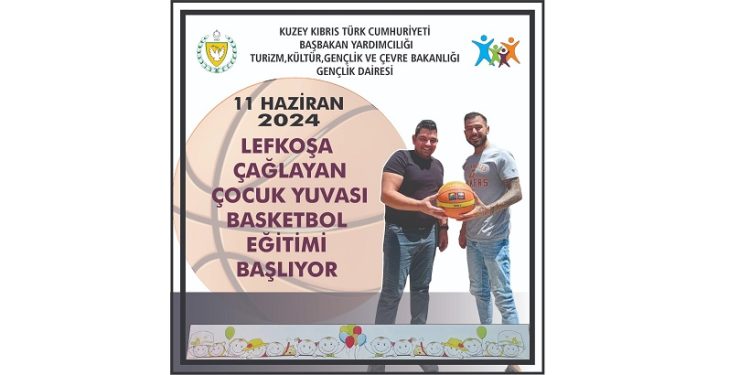 Çağlayan Çocuk Yuvasında basketbol eğitimi