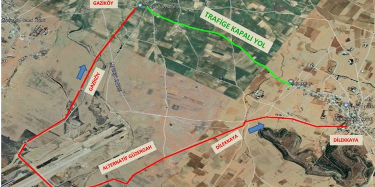 Kırıkkale-Dilekkaya, Dilekkaya-Gaziköy arası 6 gün trafiğe kapalı olacak