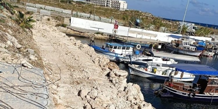 Lapta Balıkçı Barınağı çalışmalarına başlandı