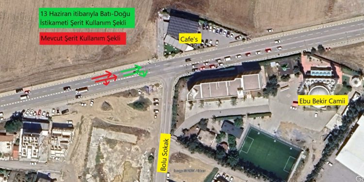 Lefkoşa Küçük Kaymaklı’da trafik sinyalizasyonunda değişiklik