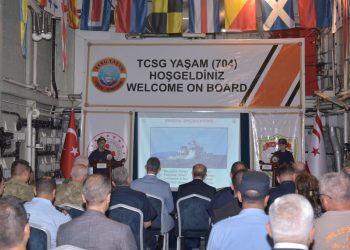 Şehit Teğmen Caner Gönyeli Tatbikatı Deniz Safhası başladı…Cumhurbaşkanı Tatar’a brifing verildi