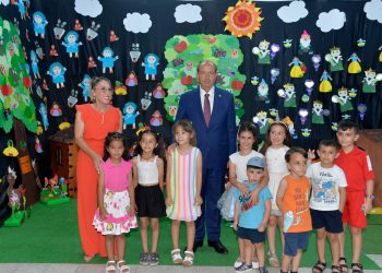 Cumhurbaşkanı Ersin Tatar, Yeni Yüzyıl Anaokulu’nun yıl sonu sergisinin açılışını yaptı