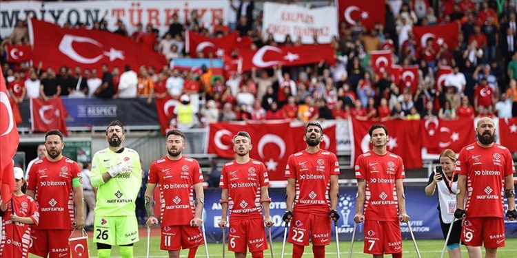 Türkiye Ampute Milli Futbol Takımı, üst üste üçüncü kez Avrupa Şampiyonu oldu