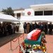 Hayatını kaybeden eski milletvekili Ergün Vehbi için Cumhuriyet Meclisi bahçesinde tören düzenlendi