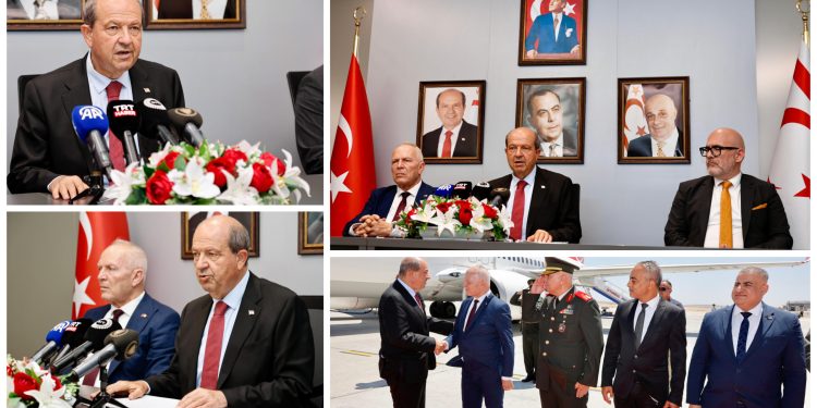 Cumhurbaşkanı Tatar, TDT Zirvesi için gittiği Azerbaycan’dan ülkeye döndü:”Zirveye katılmaktan mutluluk duyuyorum,  KKTC’yi temsil etmenin onurunu yaşıyorum”