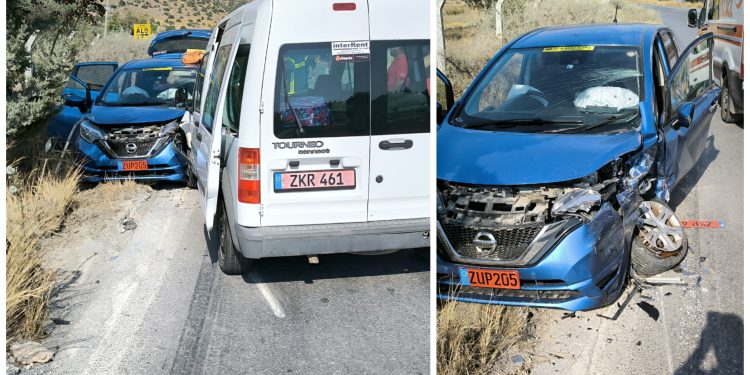 Girne-Değirmenlik anayolunda korkutan kaza!