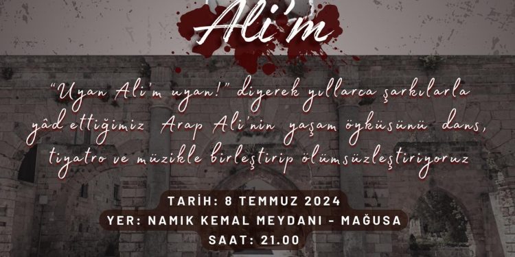 Arap Ali’nin yaşam öyküsünü konu alan “Ali’m” projesi yarın akşam Gazimağusa’da sahneleniyor