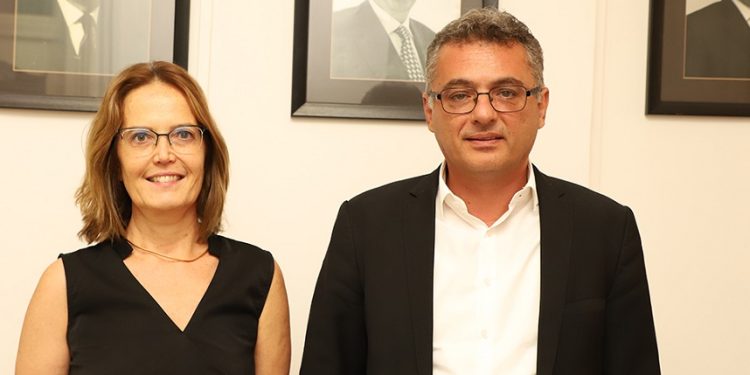 CTP Başkanı Erhürman Fransa Büyükelçisi Salina Grenet-Catalano’yu kabul etti