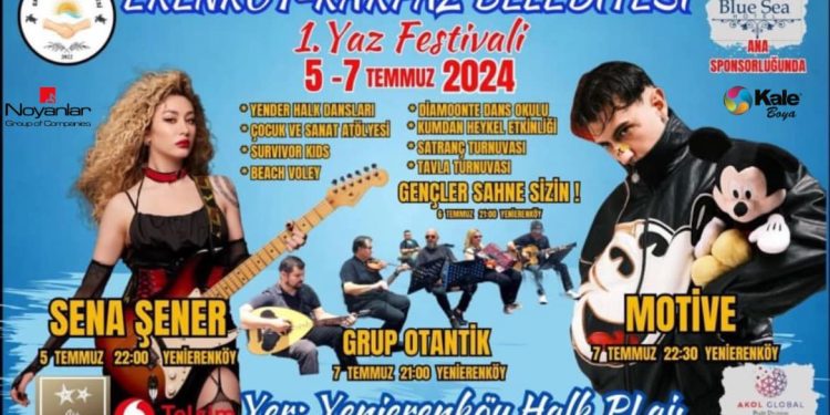 Yenierenköy Halk Plajı’nda 1. Yaz Festivali düzenlenecek