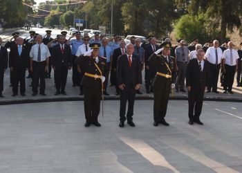 20 Temmuz Barış Harekatı 50’nci Yıl dönümü… Şehitler Anıtına çelenk sunuldu
