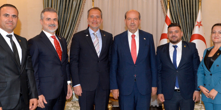 Cumhurbaşkanı Tatar, Yeniden Refah Partisi Başkanı Erbakan ve beraberindeki heyeti kabul etti:“Kıbrıs Barış Harekâtı ile Kıbrıs Türkü yeniden hayata döndü”