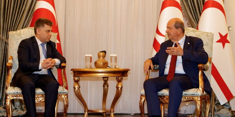 Cumhurbaşkanı Tatar, SANKON Genel Başkanı Cevahiroğlu’nu kabul etti