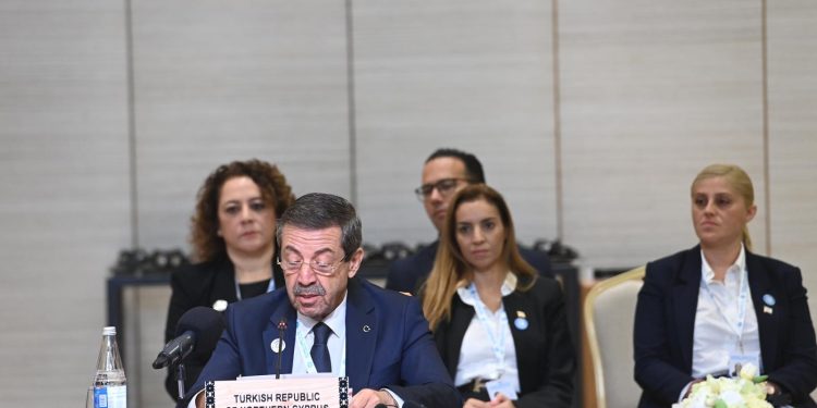 Dışişleri Bakanı Ertuğruloğlu, zirvede konuştu