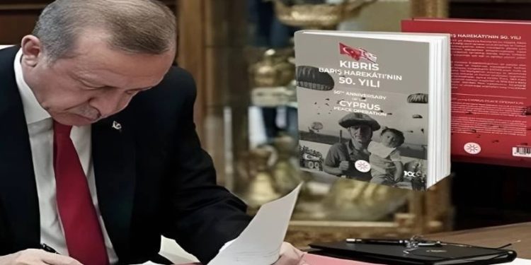 TC Cumhurbaşkanlığı İletişim Başkanlığı, “Kıbrıs Barış Harekatı’nın 50. Yılı” kitabı hazırladı…TC Cumhurbaşkanı Erdoğan:Gayemiz; 1974’te getirilen barışın kalıcılığını temin etmek