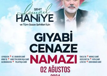 Henniye ve tüm Gazze şehitleri için yarın 6 camide gıyabi cenaze namazı kılınacak