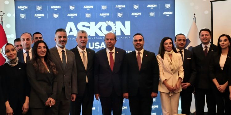 Cumhurbaşkanı Ersin Tatar, ASKON’un New York’ta düzenlediği “Amerikan Türk İş Dünyası Buluşması”nda konuşma yaptı