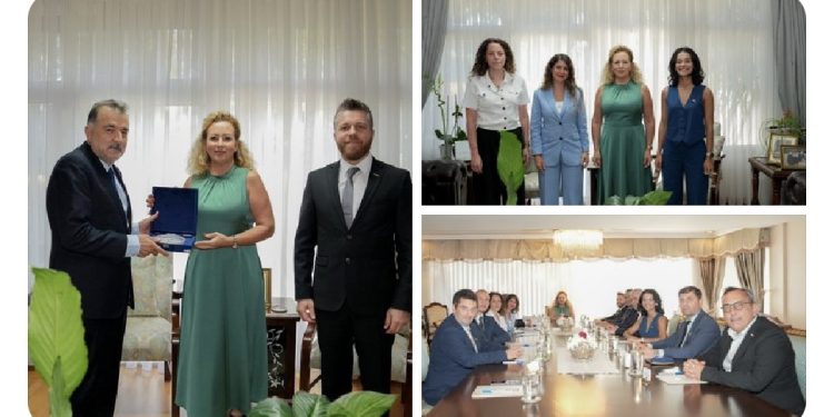 Cumhurbaşkanı Ersin Tatar’ın eşi Sibel Tatar, DTİK ile görüştü: “Kıbrıs Türkü için yapılacak işbirliği çok önemli”