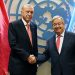 Erdoğan, Guterres ile görüşmesine Kıbrıs’ta federasyon modeli dışındaki çözüm imkanlarının tarafların katılımıyla BM himayesinde bir toplantıda ele alınabileceğini belirtti