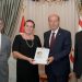 Cumhurbaşkanı Tatar’a kitap takdim edildi