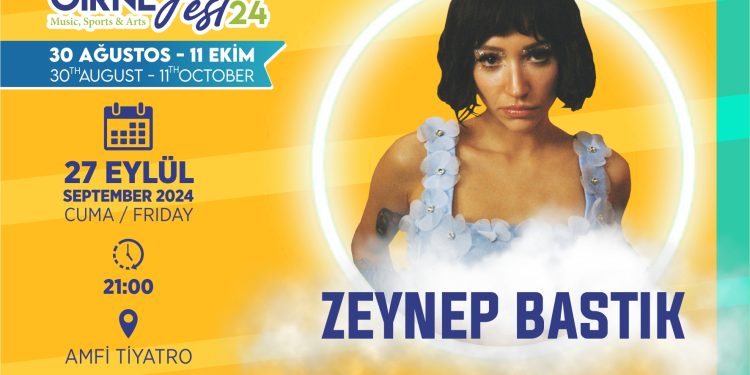 “Girne Arkın Group Fest24” kapsamında bu akşam Zeynep Bastık konseri var…