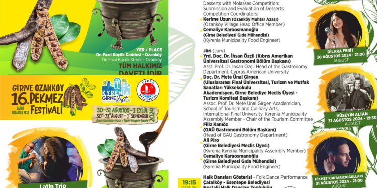 16. Girne Ozanköy Pekmez Festivali bu gece tamamlanıyor