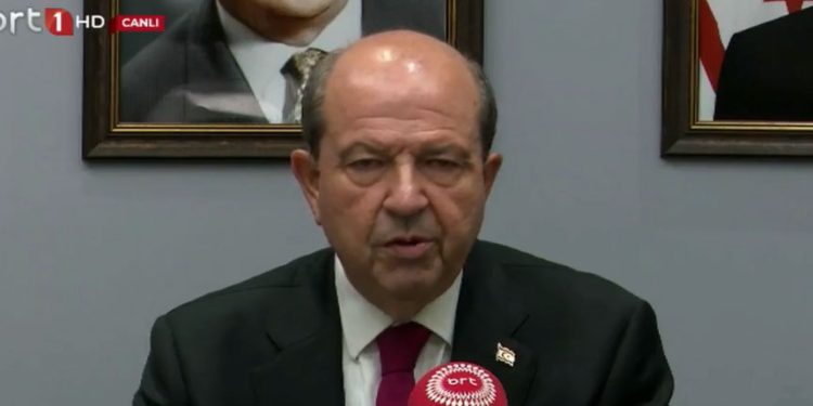 Cumhurbaşkanı Tatar, Ercan Havalimanı’nda düzenlediği basın toplantısında temaslarını değerlendirdi