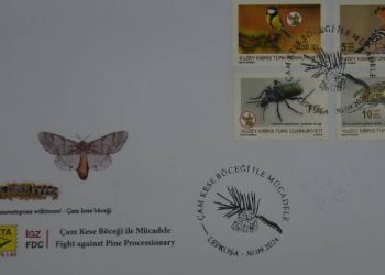 “Çam Kese Böceği ile Mücadele” temalı pul serisi ve ilk gün zarfı basıldı