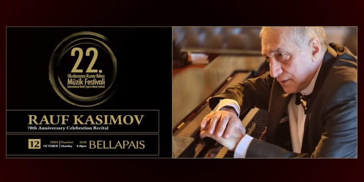 Uluslararası Kuzey Kıbrıs Müzik Festivali Rauf Kasımov Piyano Resitali ile devam ediyor